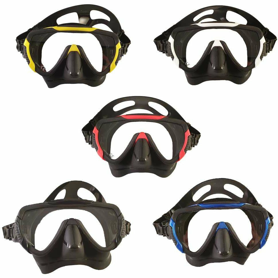 Dykkermaske SeaPro Accent med sort silikone - Scubadirect