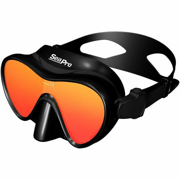 Dykkermaske SeaPro Black Revo - Scubadirect