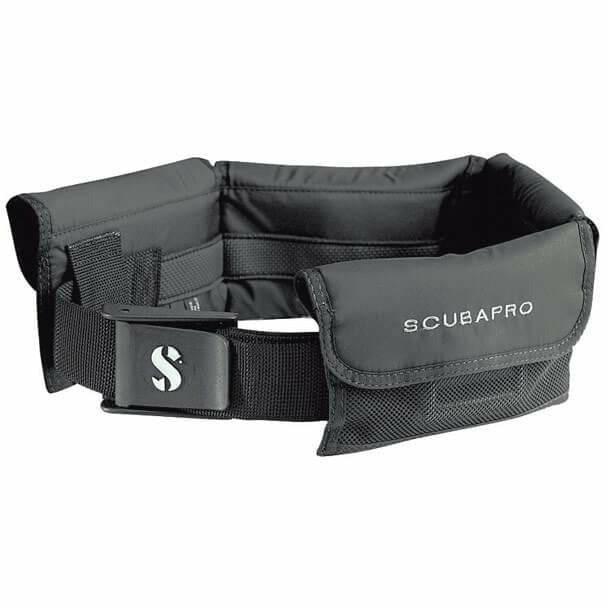 Vægtbælte Scubapro med lommer og rustrit stål spænde - Scubadirect