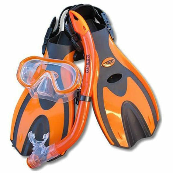 Snorkelsæt Mero Kinder kvalitets sæt med maske, svømmefødder og snorkel. Størrelse - Scubadirect